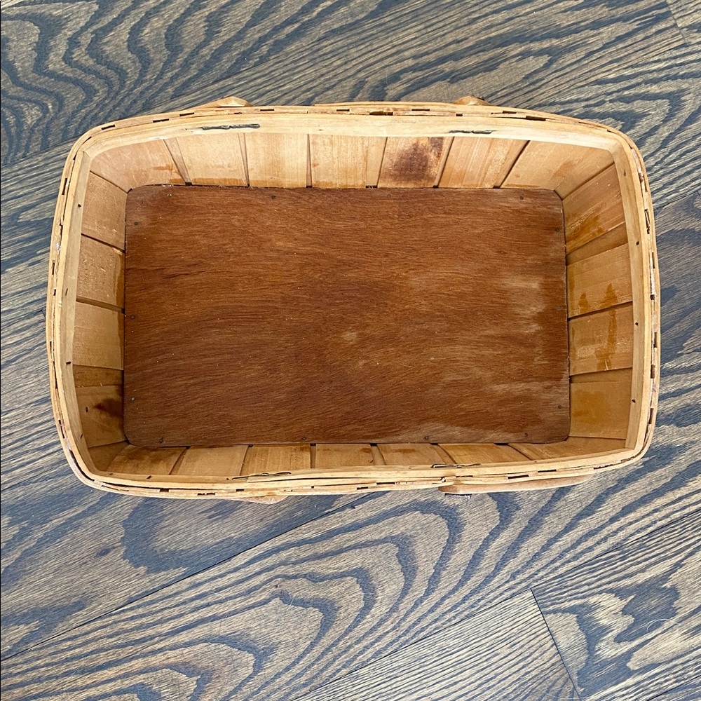 Vintage Wooden Basket - Picture 2 of 2